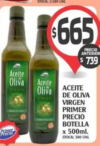 Supermercados Malambo Aceite De Oliva Virgen Primer Precio Botella x 500ml oferta