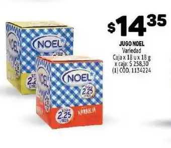 Makro Noel Jugo Variedad 18g oferta