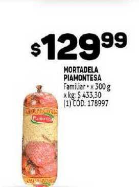 Makro Mortadela Piamontesa 300g oferta
