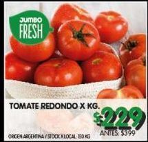 Jumbo Tomate redondo x kg oferta