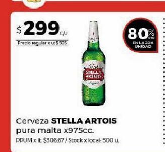 Disco Cerveza stella artois oferta