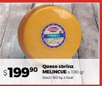 Disco Queso sbrinz melincue oferta