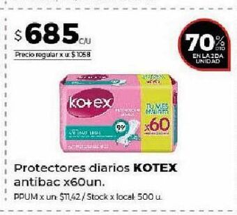 Disco Protectores diarios kotex oferta