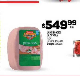 Makro La Casona Jamón Cocido oferta