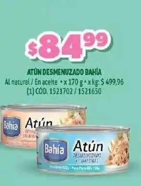 Makro Bahía Atún Desmenuzado 170g oferta