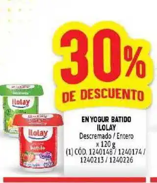 Makro Ilolay En Yogur Batido 120g 30% De Descuento oferta