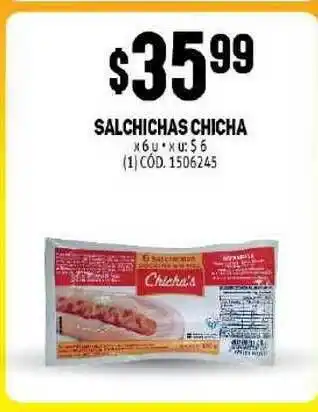 Makro Salchichas Chicha oferta