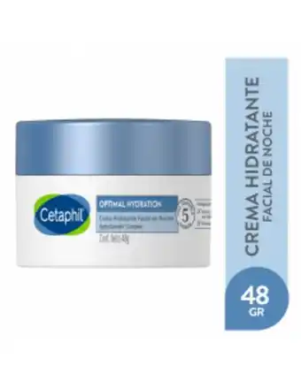 Farmacias Líder Cetaphil optimal hydration crema facial de noche x 48 g oferta