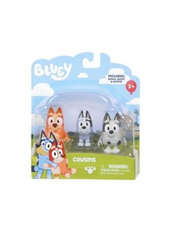 El Mundo del Juguete Bluey pack x3 figura articulada cousins disney jr oferta