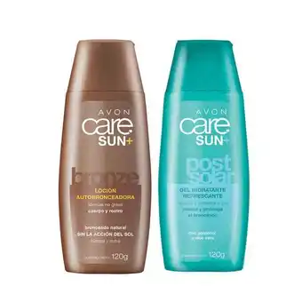 Avon Set x2 avon care - autobronceante + gel post solar oferta