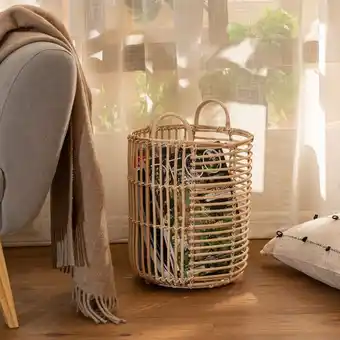 Contenedor rattan alto