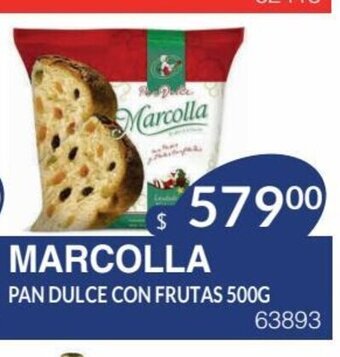 Masivos Marcolla Pan Dulce Con Frutas 500g oferta