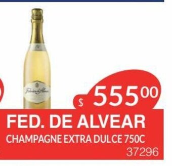 Masivos Fed. de Alvear Champagne Extra Dulce 750c oferta