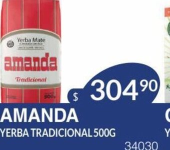 Masivos Amanda Yerba Tradicional 500 g oferta