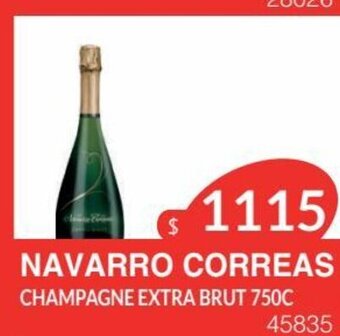 Masivos Navarro Correas Champagne Extra Brut 750C oferta