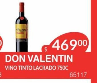 Masivos Don Valentin Vino Tinto Lacrado 750c oferta
