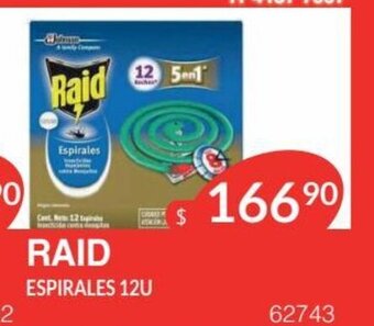 Masivos Raid Espirales 12u oferta