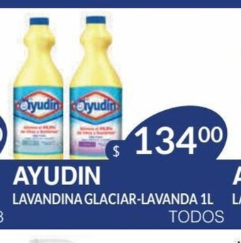 Masivos Ayudin Lavandina Glaciar-Lavanda 1L oferta