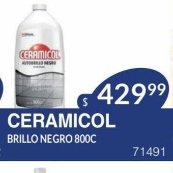 Masivos Ceramicol Brillo Negro 800c oferta