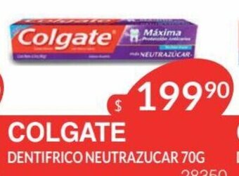 Masivos Colgate Dentifrico Neutrazucar 70g oferta