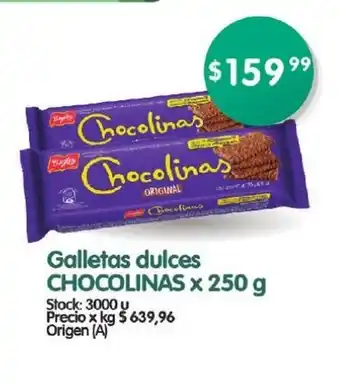 Supermercados Buenos Días Galletas Dulces Chocolinas x 250g oferta