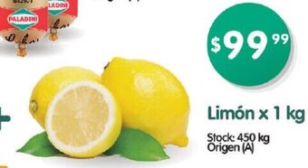 Supermercados Buenos Días Limón x 1kg oferta