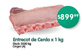 Supermercados Buenos Días Entrecot De Cerdo x 1kg oferta