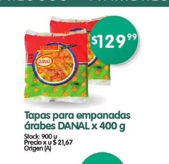 Supermercados Buenos Días Tapas Para Empanadas árabes Danal x 400g oferta