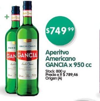 Supermercados Buenos Días Aperitivo Americano Gancia x 950cc oferta