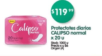 Supermercados Buenos Días Protectores Diarios Calipso Normal x 20u oferta