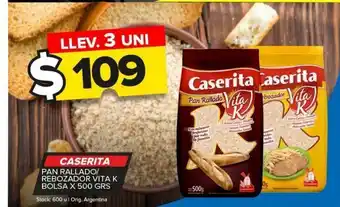 Carrefour Pan rallado caserita x 500g oferta