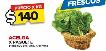 Carrefour Acelga x paquete oferta
