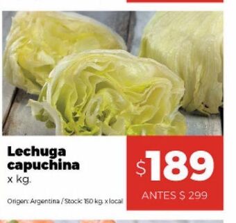 Disco Lechuga capuchina oferta