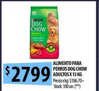 Punto Mayorista Alimento Para Perros Dog Chow Adultos x 15kg oferta