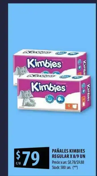 Punto Mayorista Pañales Kimbies Regular x 8/9 oferta