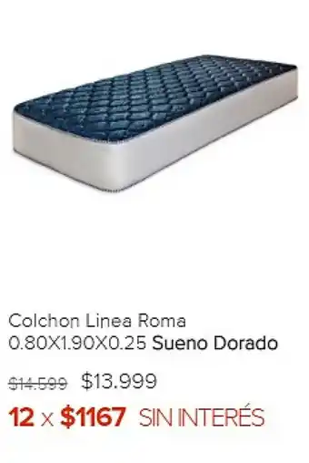 Megatone Sueno Dorado Colchon Linea Roma oferta