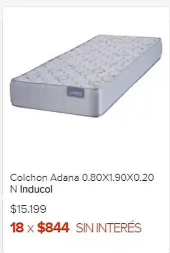Megatone Inducol Colchón Adana 0.80x1.90x0.20 oferta