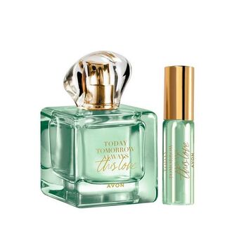 Avon Set x2 tta this love - perfume y pursespray oferta