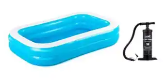 Faraone Pileta inflable 262x175x51 + inflador bestway 62030 oferta