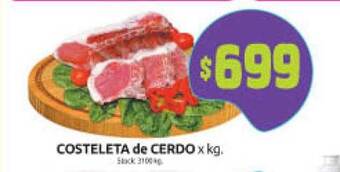 Cordiez Costeleta de cerdo x kg oferta