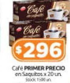 Cordiez Café primer precio en saquitos oferta