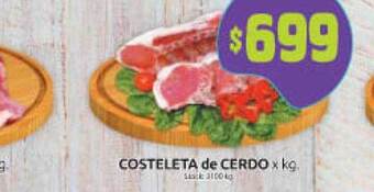 Cordiez Costeleta de cerdo x kg oferta