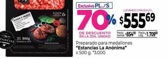 La Anonima Preparado para medallones oferta