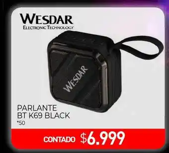 La Anonima Parlante bt k69 black wesdar oferta