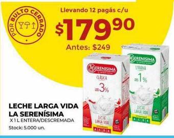 Super MAMI Leche larga vida la serenísima oferta