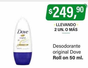 Supermercados Damesco Desodorante original dove oferta