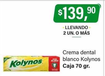 Supermercados Damesco Crema dental blanco kolynos oferta