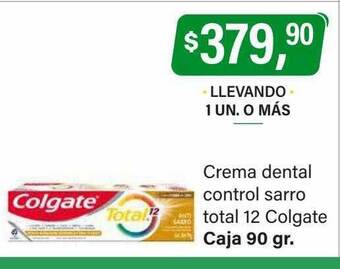 Supermercados Damesco Crema dental control sarro total 12 colgate oferta