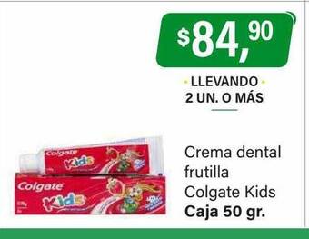 Supermercados Damesco Crema dental frutilla colgate kids oferta