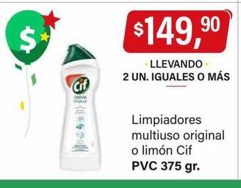 Supermercados Damesco Limpiadores multiuso original o limón cif oferta